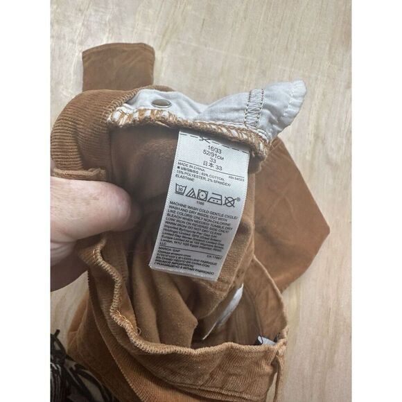 Gap Denim Legging Corduroy Brown 16/33 - Picture 3 of 7